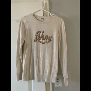 EUC old navy ahoy sequined sweater medium